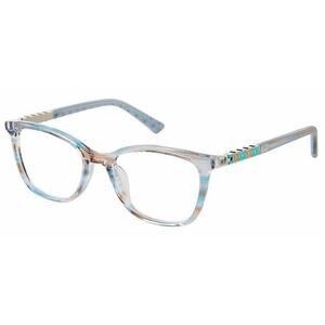 NICOLE MILLER YOUTH GIRLS AMELIA C02 TEAL CATEYE EYEGLASSES FRAMES 47-16-125